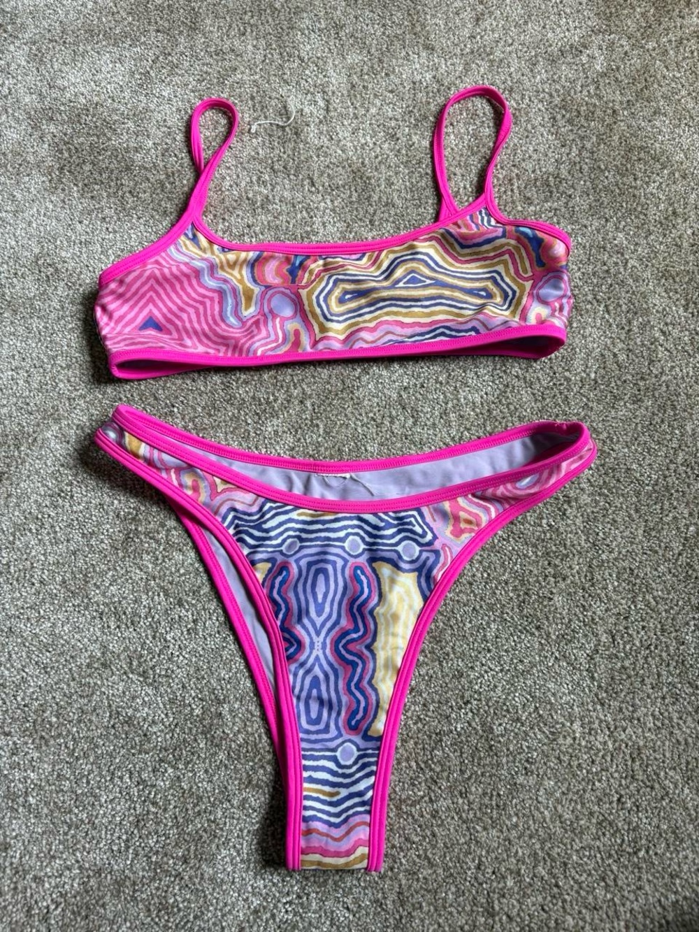 Strawberry Milk Mob reversible bikini set size medium